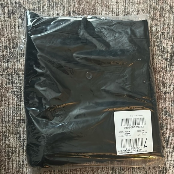 J. Crew Factory Athletic slim fit khaki pant AZ844 Black 40/34 - Picture 5 of 5